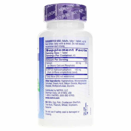 5-HTP 100 Mg Extra Strength Time Release, 45 Tablets, NTR
