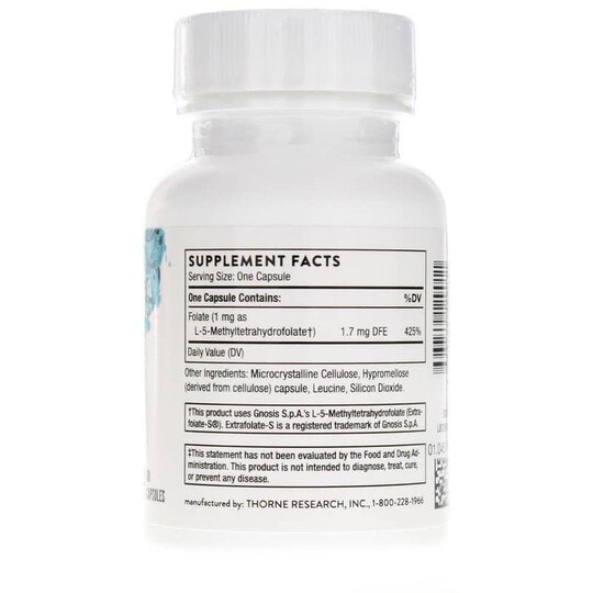 5-MTHF 1 Mg, 60 Capsules, THR