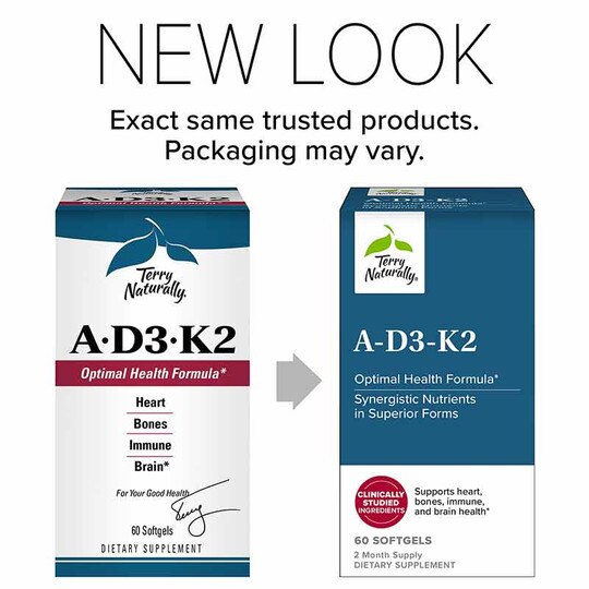A D3 K2, 60 Softgels, TNT