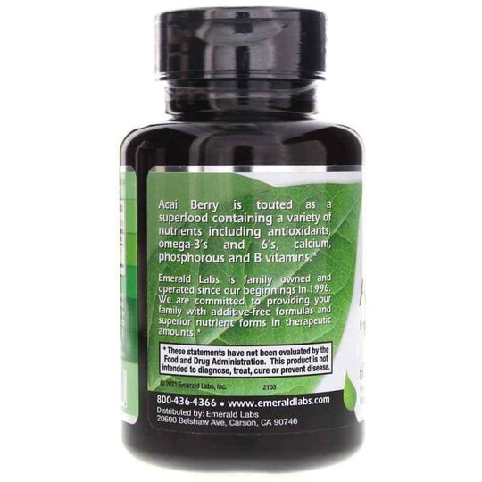 Acai Berry, 60 Veg Capsules, EMD