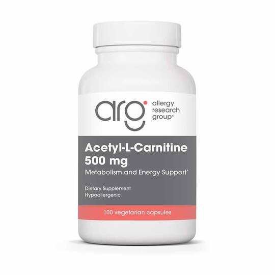 Acetyl-L-Carnitine 500 Mg, 100 Veg Capsules, ARG