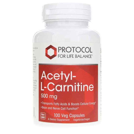 Acetyl-L-Carnitine 500 Mg, 100 Veg Capsules, PFLB