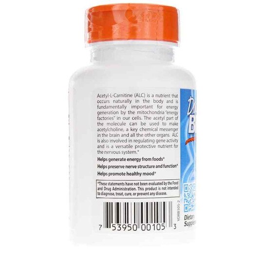 Acetyl-L-Carnitine 588 Mg, 60 Veg Capsules, DRB