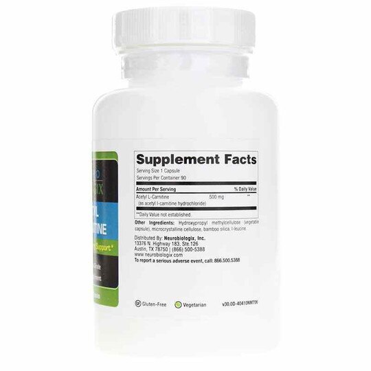 Acetyl L-Carnitine, 90 Veg Capsules, NBX