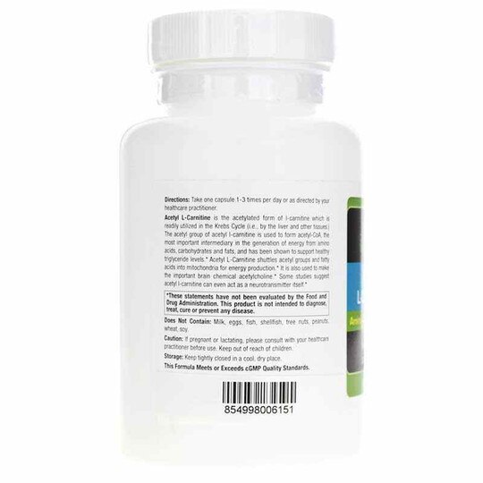 Acetyl L-Carnitine, 90 Veg Capsules, NBX