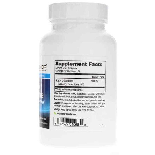 Acetyl L-Carnitine, 90 Veg Capsules, NUM