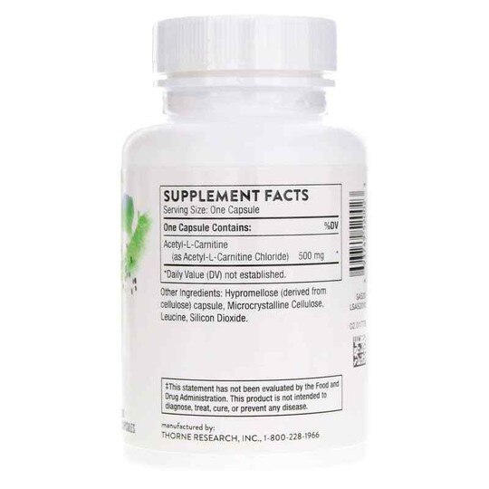 Acetyl-L-Carnitine, 60 Capsules, THR