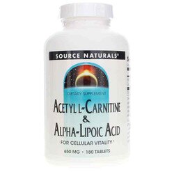 Acetyl L-Carnitine & Alpha-Lipoic Acid 650 Mg