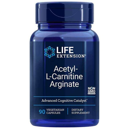 Acetyl-L-Carnitine Arginate, 90 Veg Capsules, LFE