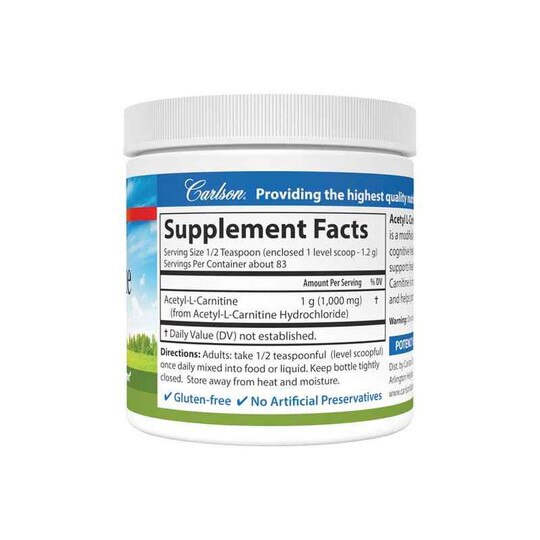 Acetyl l-Carnitine Powder, 3.53 oz, CL