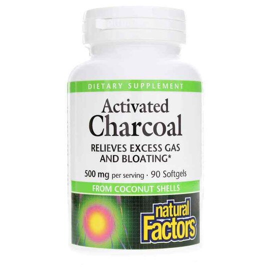Activated Charcoal 500 Mg, 90 Softgels, NF