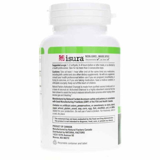 Activated Charcoal 500 Mg, 90 Softgels, NF