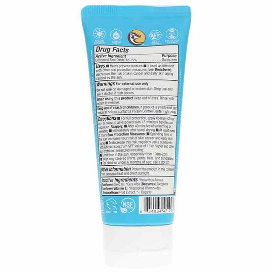 Active Mineral Sunscreen Cream SPF 30, 2.9 Oz, BA