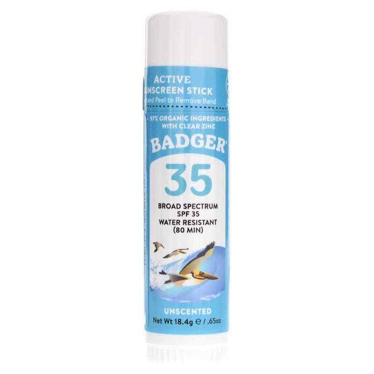 Active Sunscreen Stick with Clear Zinc SPF 35, .65 Oz, BA