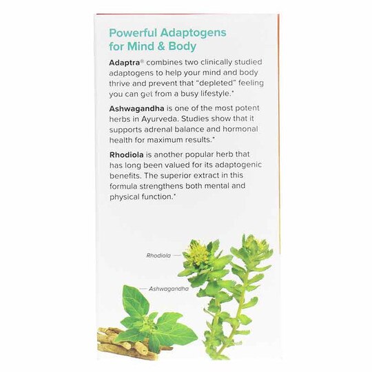 Adaptra Ashwagandha & Rhodiola, 60 Capsules, TNT