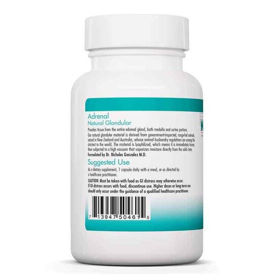 Adrenal Natural Glandular, 150 Veg Capsules, NTC
