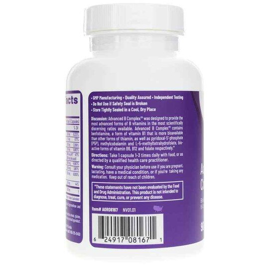 Advanced B Complex, 90 Veg Capsules, AOR