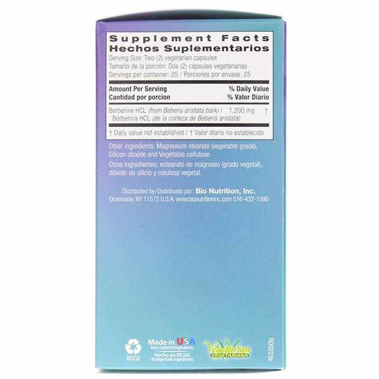 Advanced Berberine, 50 Veg Capsules, BNU