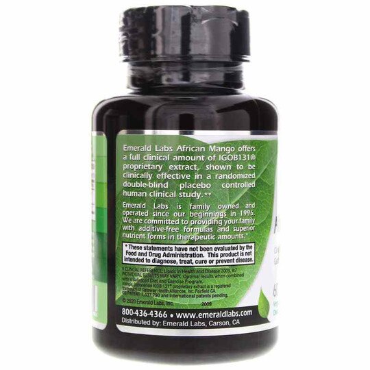 African Mango, 60 Veg Capsules, EMD