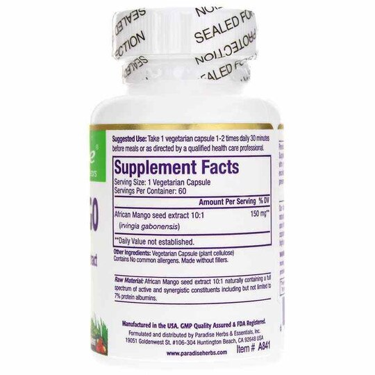 African Mango, 60 Veg Capsules, PHE