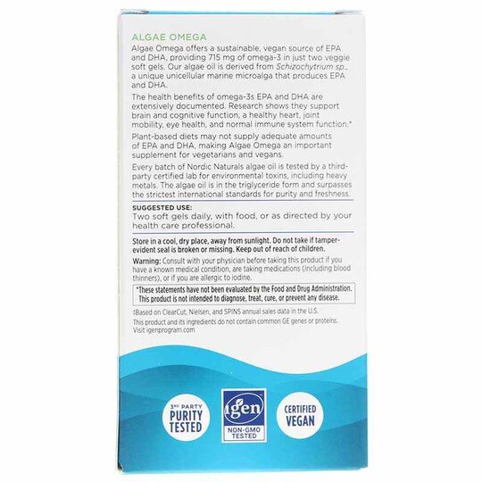 Algae Omega, Nordic Naturals