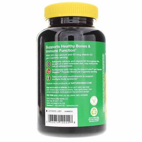 Alive Calcium + D3 Gummies, 60 Gummies, NWA