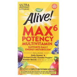 Alive Max6 Daily Multi-Vitamin No Iron Added 1