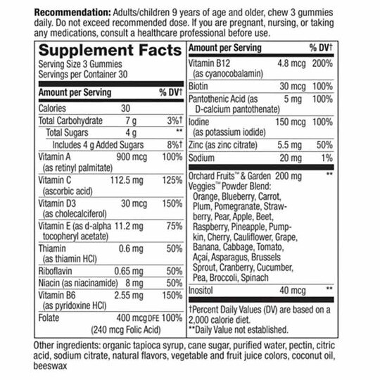 Alive Multi-Vitamin Adult Gummies, 90 Gummies, NWA