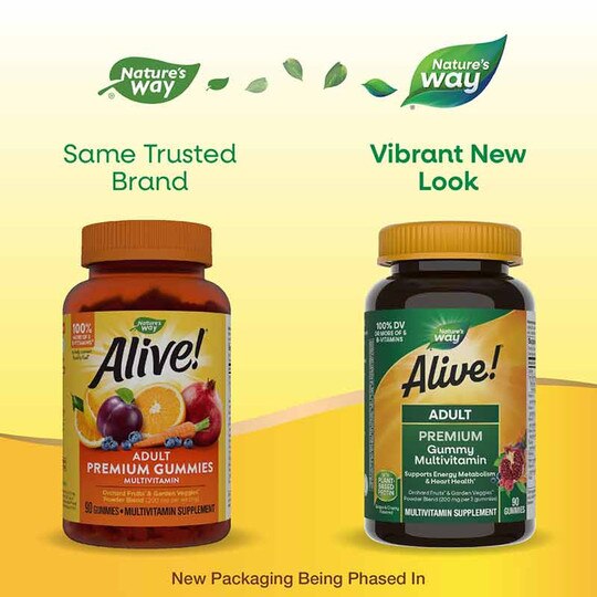 Alive Multi-Vitamin Adult Gummies, 90 Gummies, NWA