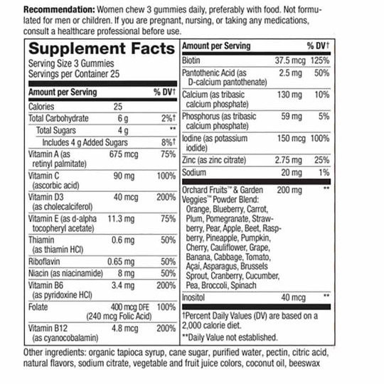 Alive Women's Gummy Vitamins, 75 Gummies, NWA