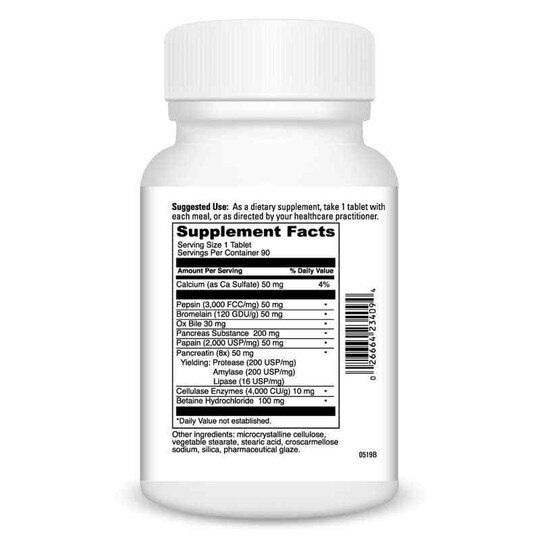 All-Zyme Digestive Enzyme, 90 Tablets, DL