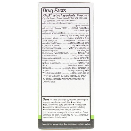 Allergies for Dogs Homeopathic, 4 Oz, NPP