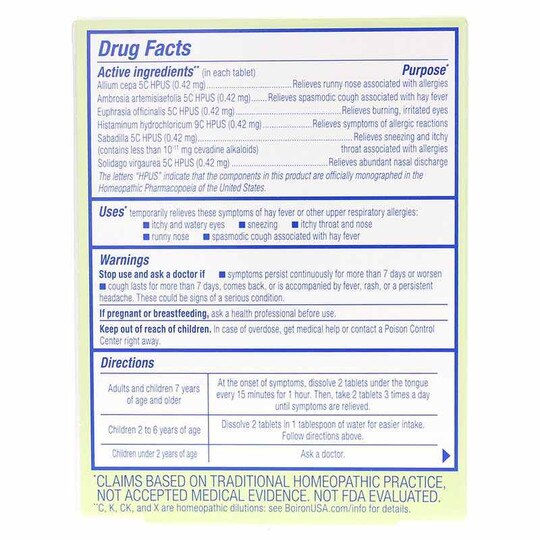 AllergyCalm (formerly RhinAllergy Allergy Relief), 60 Tablets, BOR