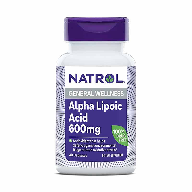 Alpha Lipoic Acid 600mg from Natrol is a natural antioxidant used for