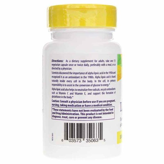 Alpha Lipoic Acid 100 Mg, 120 Capsules, HLO