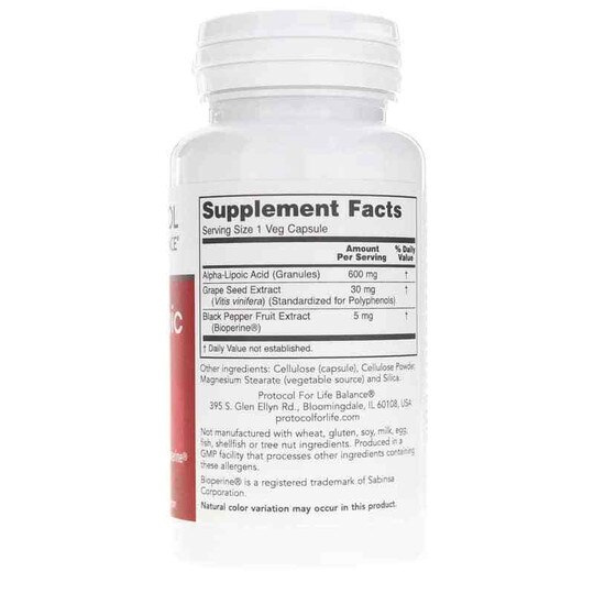 Alpha Lipoic Acid 600 Mg, 60 Veg Capsules, PFLB