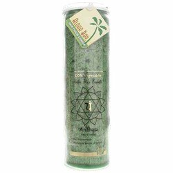 Anahata Green Unscented Candle 1