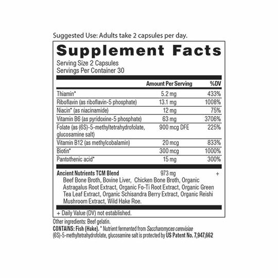 Ancient Nutrients B Complex, 60 Capsules, ANN