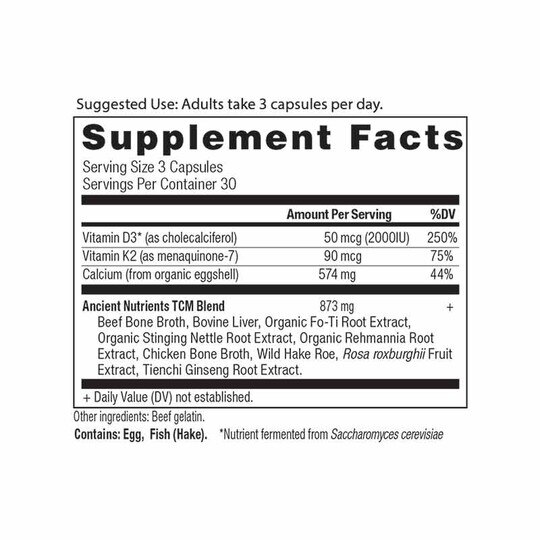 Ancient Nutrients Calcium, 90 Capsules, ANN