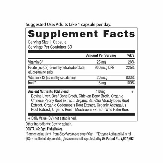 Ancient Nutrients Iron, 30 Capsules, ANN