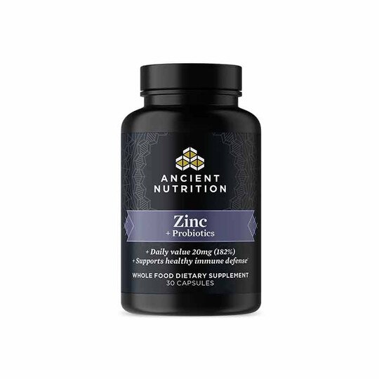 Ancient Nutrients Zinc + Probiotics, 30 Capsules, ANN