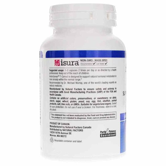 AndroSense T-Correct, 60 Veg Capsules, NF