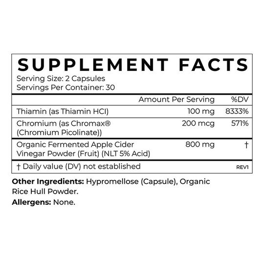 Apple Cider Vinegar, 60 Capsules, CBT