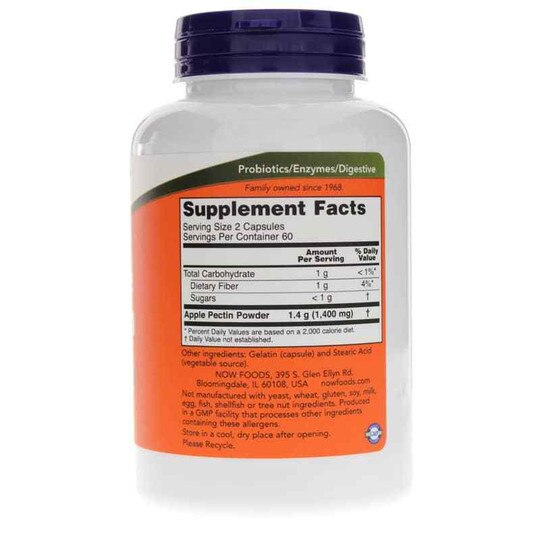 Apple Pectin 700 Mg, 120 Capsules, NOW