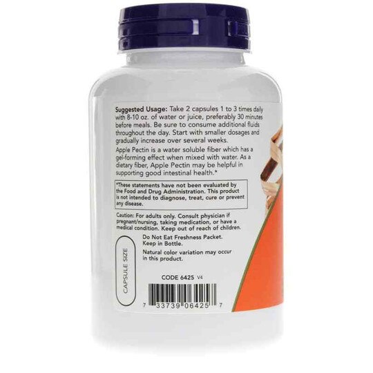 Apple Pectin 700 Mg, 120 Capsules, NOW