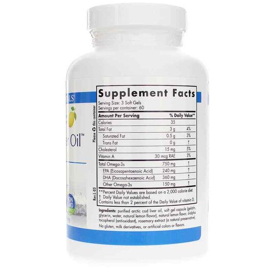 Arctic Cod Liver Oil Pro Softgels, 180 Softgels, NRN