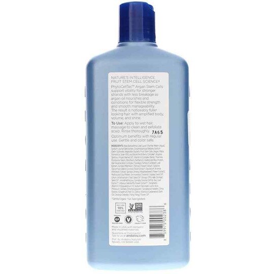 Argan Stem Cell Shampoo For Thinning Hair Andalou Naturals