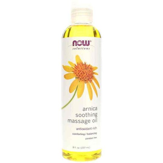 Arnica Soothing Massage Oil, 8 Oz, NOW