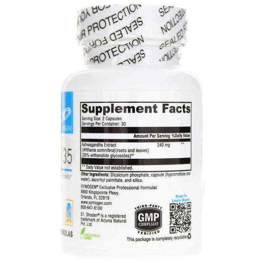 Ashwagandha 35, 60 Veg Capsules, XYM
