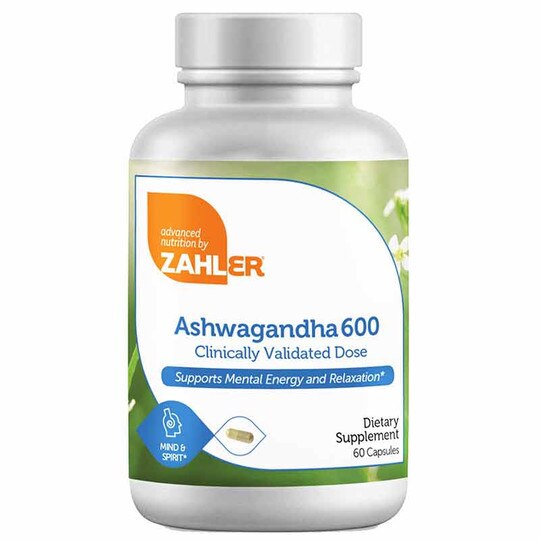 Ashwagandha 600, 60 Capsules, ZHL
